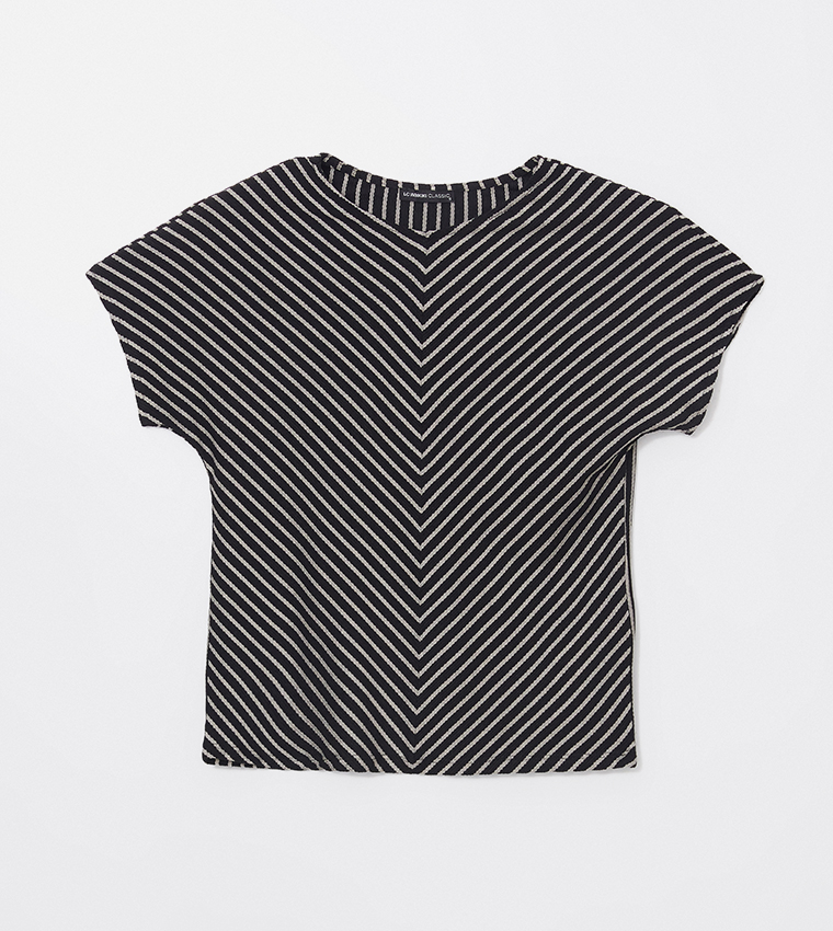 Patterned Extended Sleeves Top