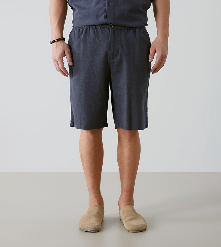 Solid Regular Fit Shorts