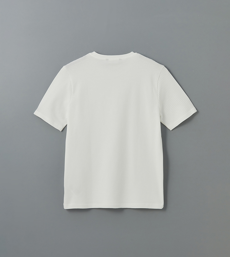 تيشيرت كاجوال بياقة دائرية 