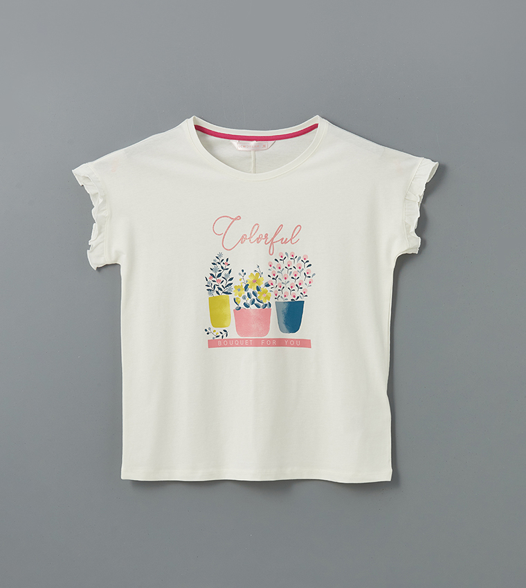 Printed Crew Neck Shorty Pyjama Set