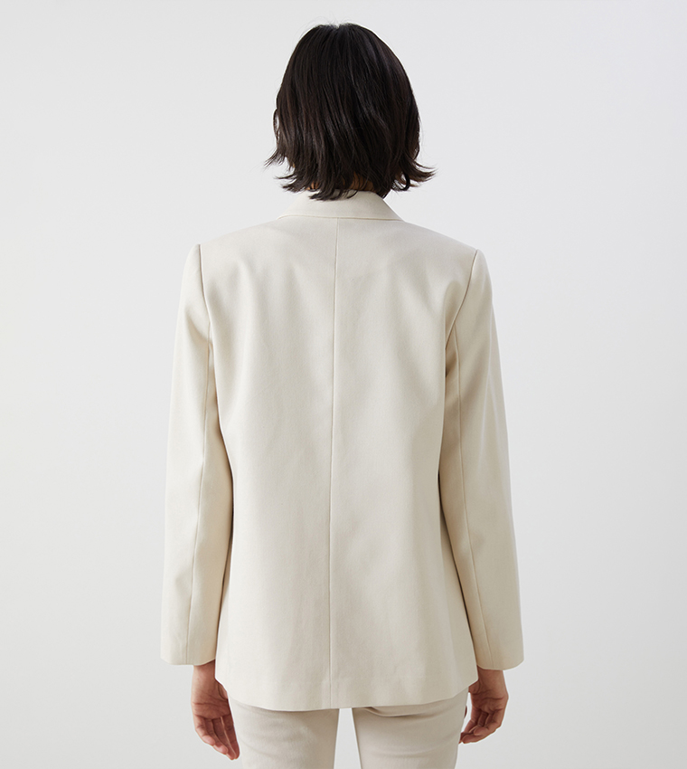 Single Breasted Lapel Collar Blazer