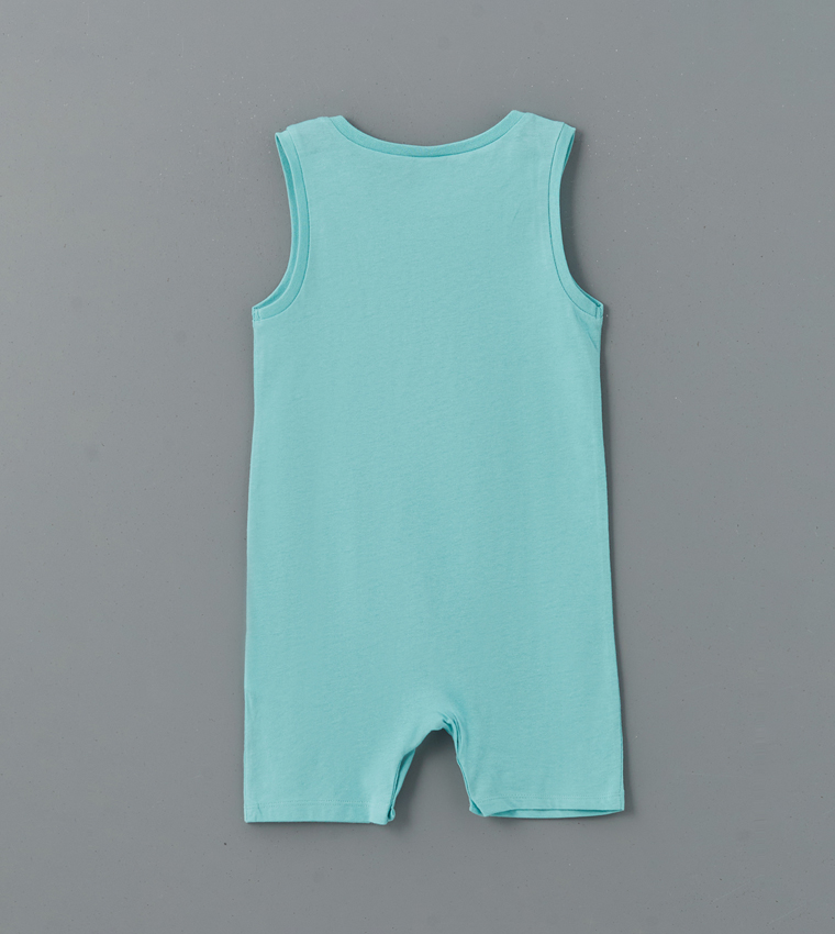 Pack of 2 Printed Short Sleeves Overalls