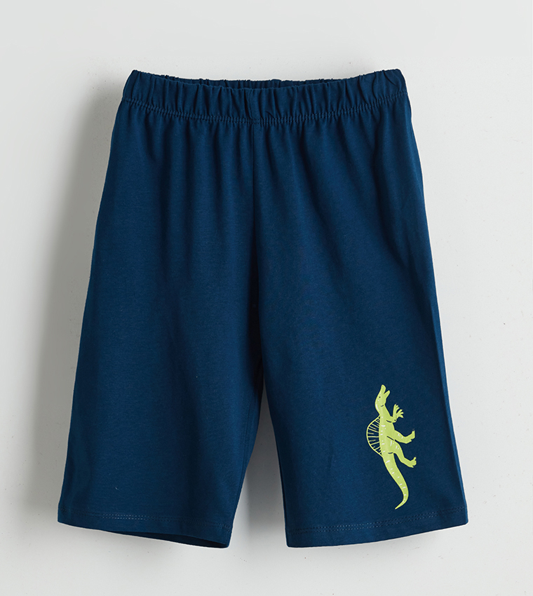 Dinosaur Printed Crew Neck Pyjama Set