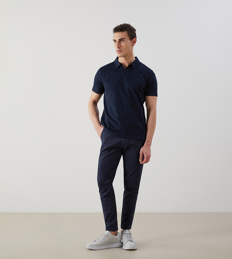 Solid Short Sleeves Polo T-Shirt