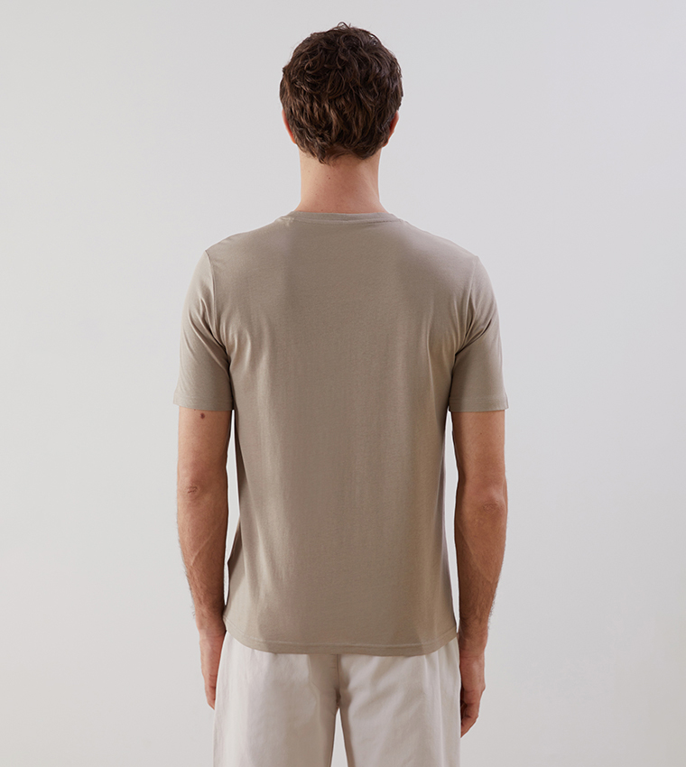 Printed Crew Neck Jersey T-Shirt
