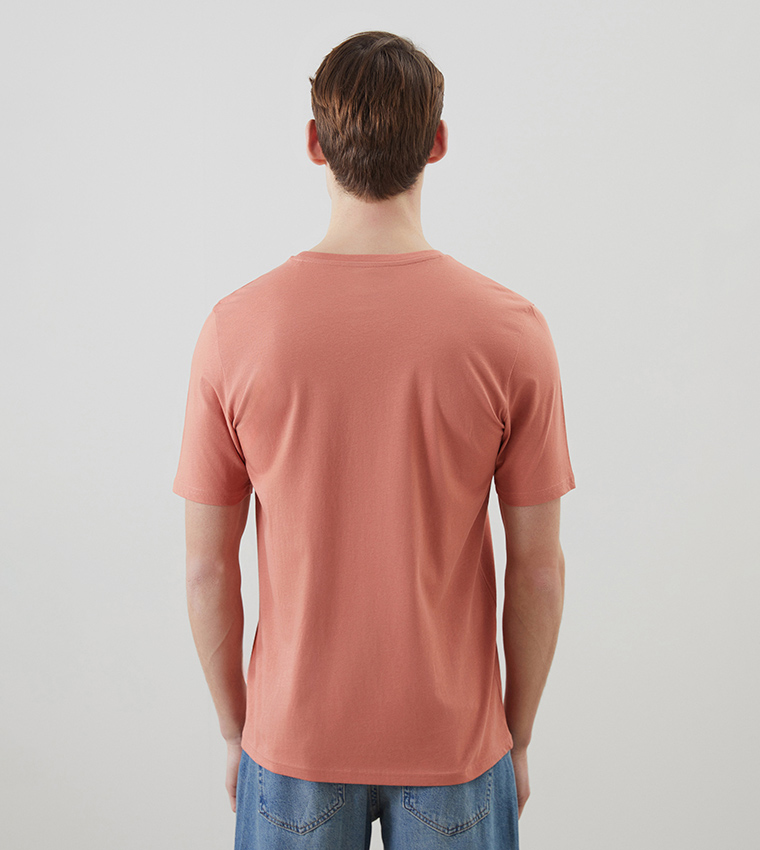 Printed Crew Neck Jersey T-Shirt