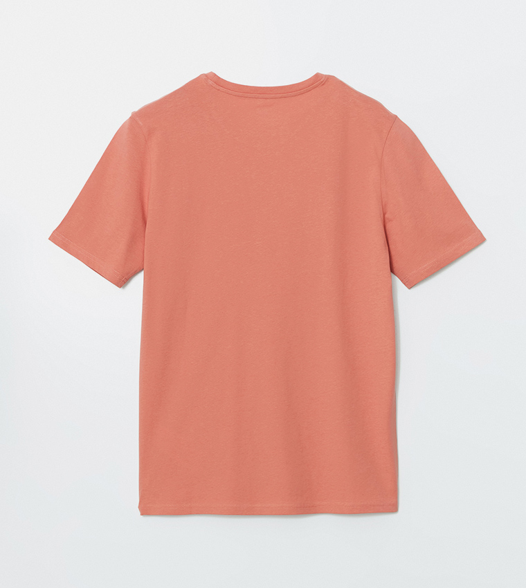 Printed Crew Neck Jersey T-Shirt