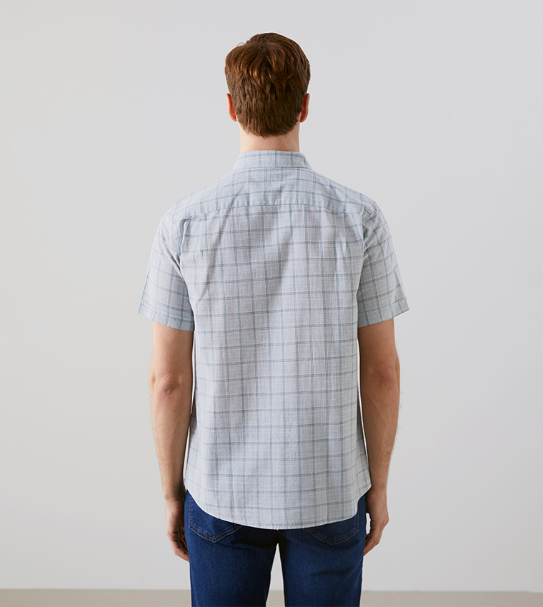 Plaid Short Sleeves Shirt