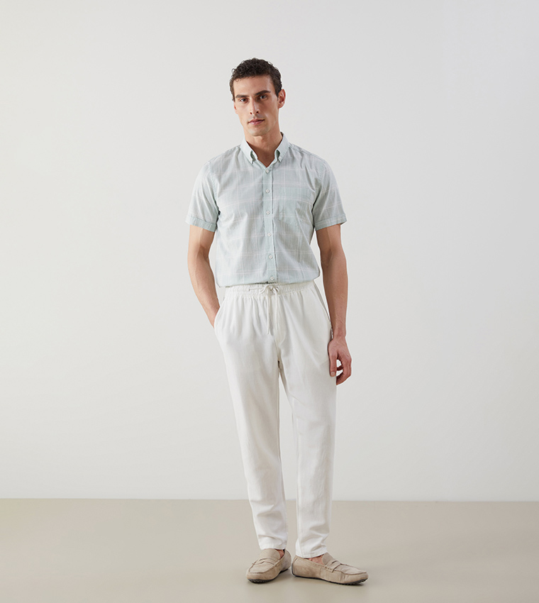 Plaid Regular Fit Poplin Shirt