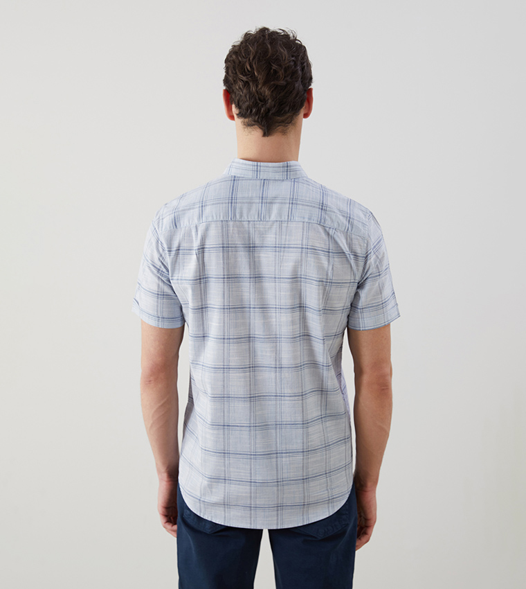 Plaid Regular Fit Poplin Shirt