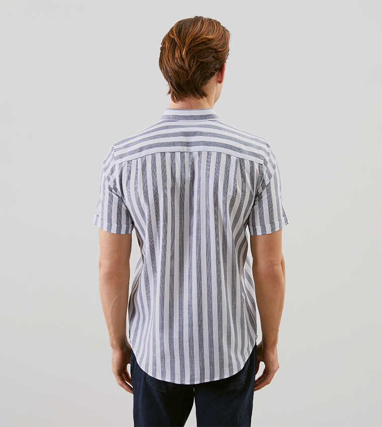 Striped Short Sleeves Shirt