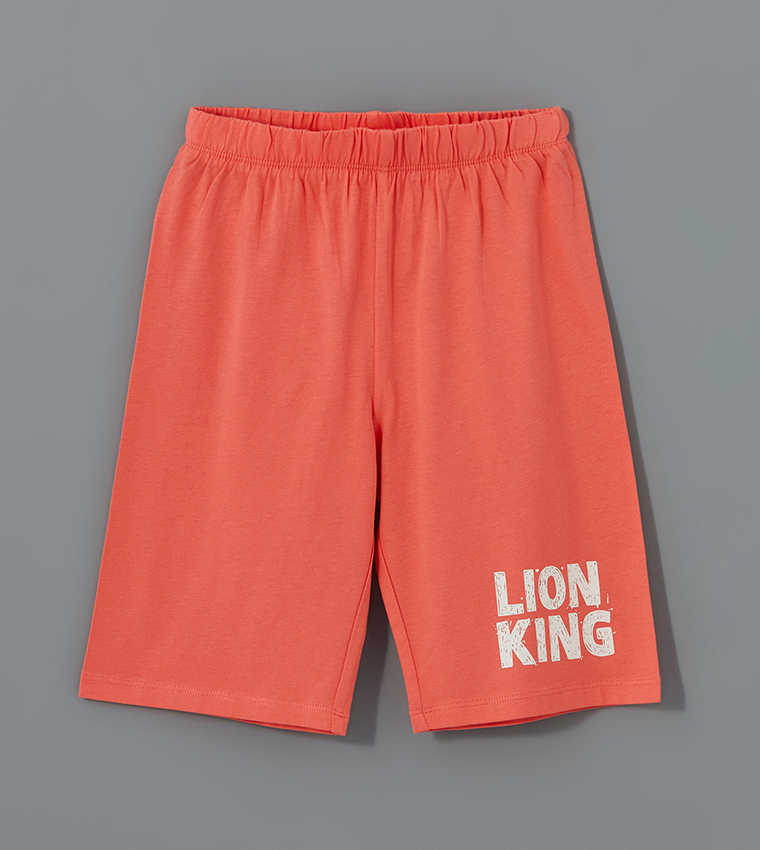 Lion King Printed Shorty Pyjama Set