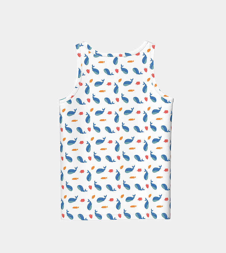 2-Pack Printed Sleeveless Vests