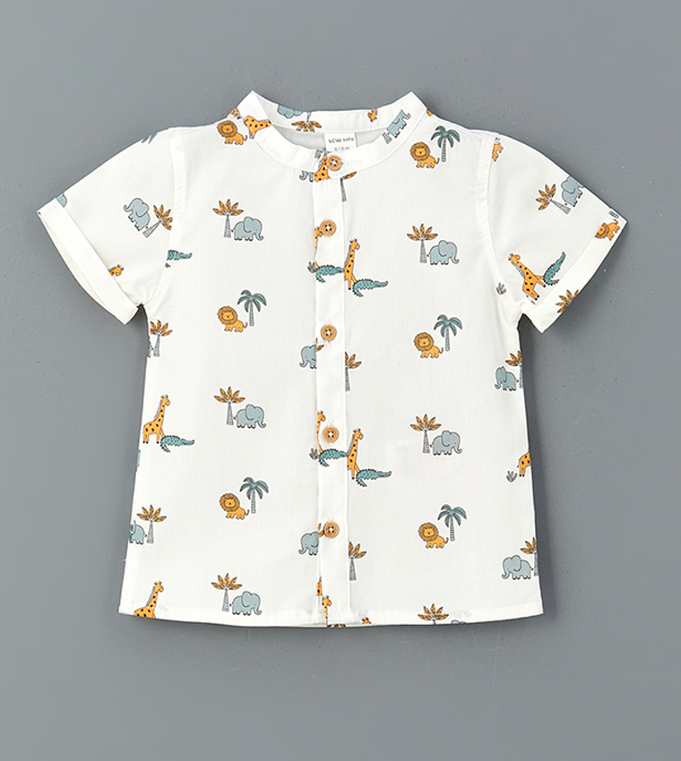 Printed Short Sleeves Clothing Set