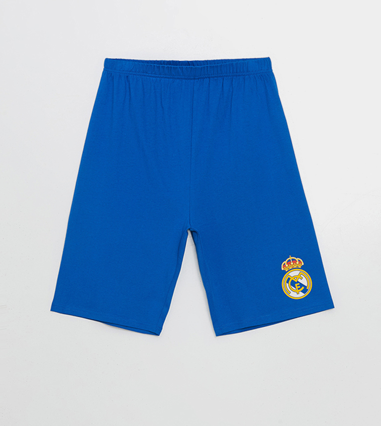 Real Madrid Printed Crew Neck Pajama Set