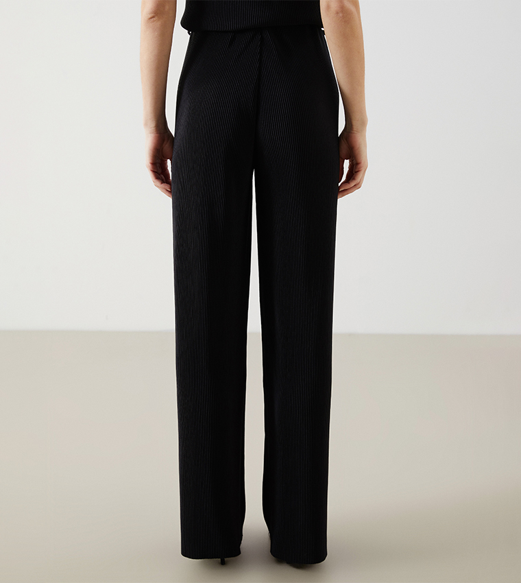 High Waist Wide Leg Trousers