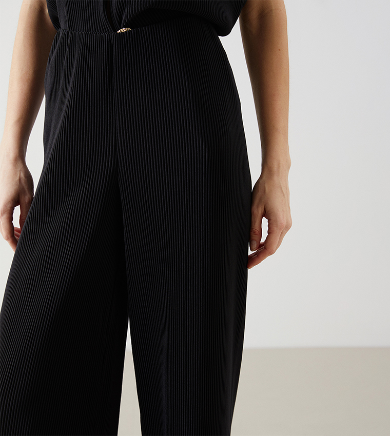 High Waist Wide Leg Trousers