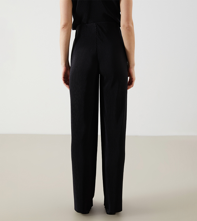 High Waist Wide Leg Trousers