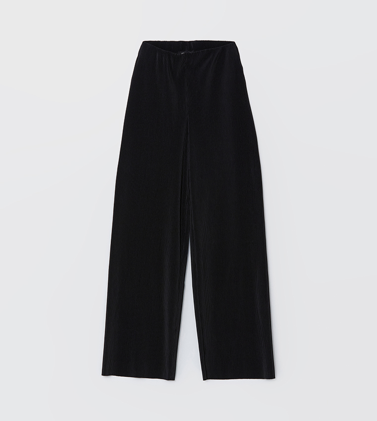 High Waist Wide Leg Trousers
