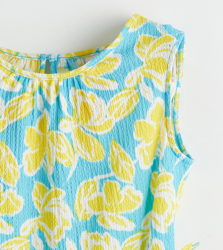 Printed Sleeveless Romper