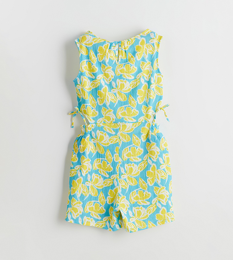 Printed Sleeveless Romper