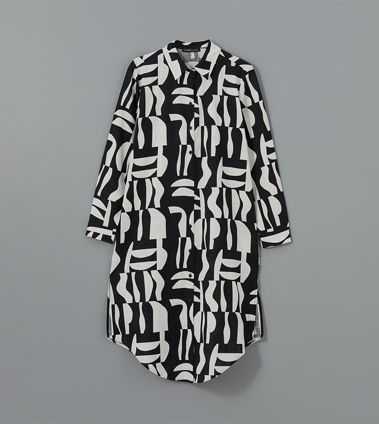 Patterned Long Sleeves Tunic