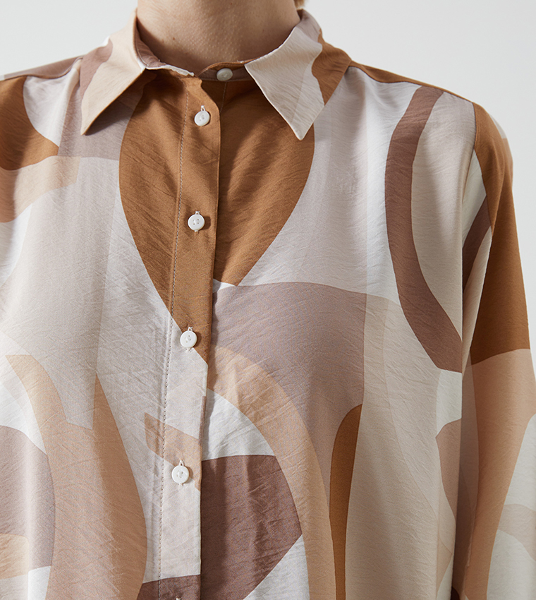 Patterned Long Sleeves Tunic