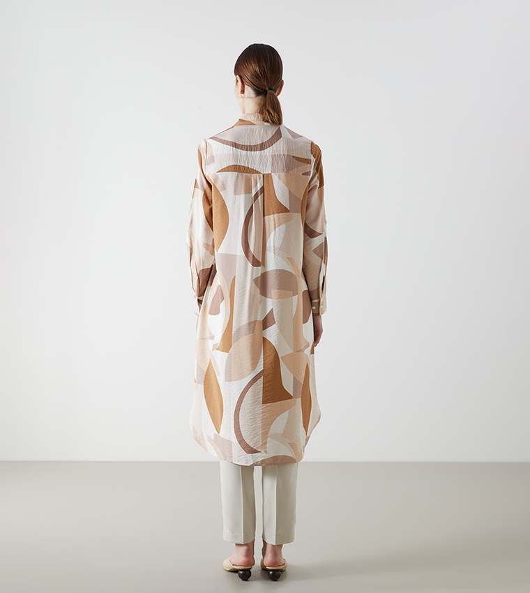 Patterned Long Sleeves Tunic