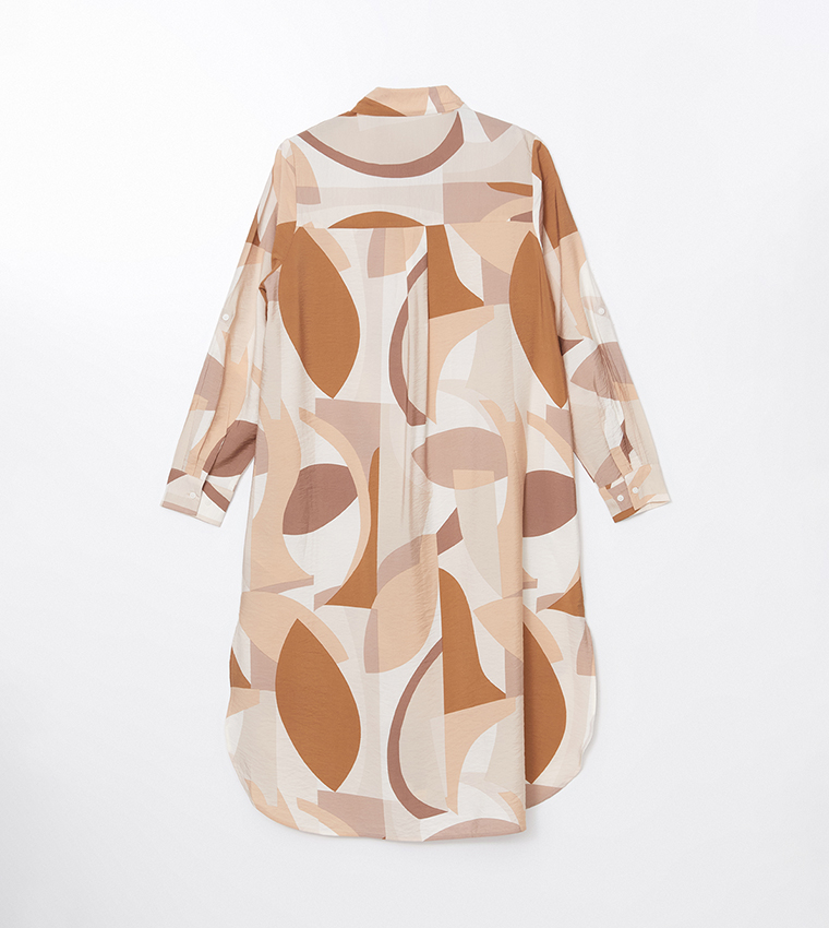 Patterned Long Sleeves Tunic