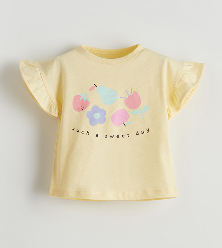 Printed Short Sleeves Clothing Set