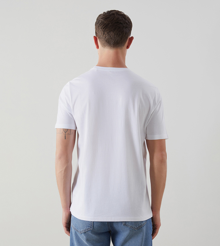 Printed Crew Neck Jersey T-Shirt