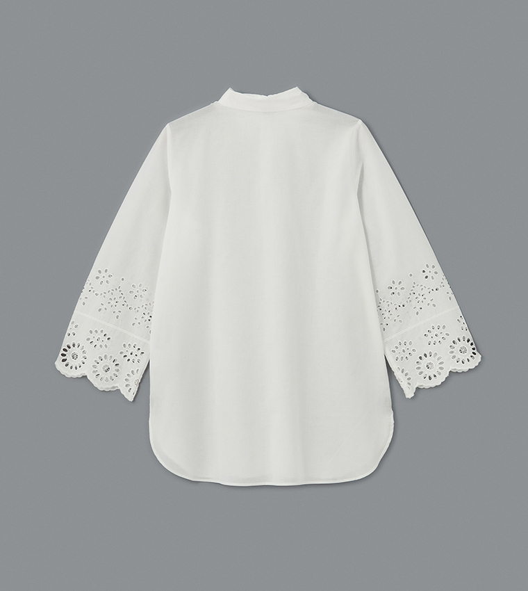 Embroidered Sleeves Shirt Tunic
