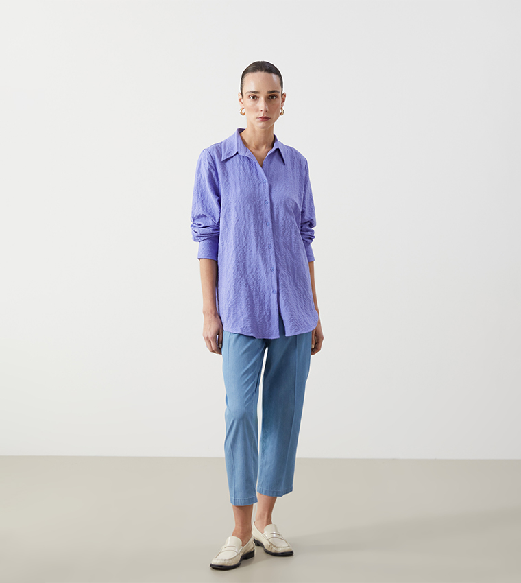 Textured Loose Fit Shirt