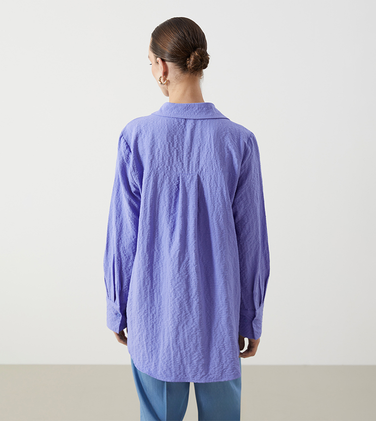 Textured Loose Fit Shirt
