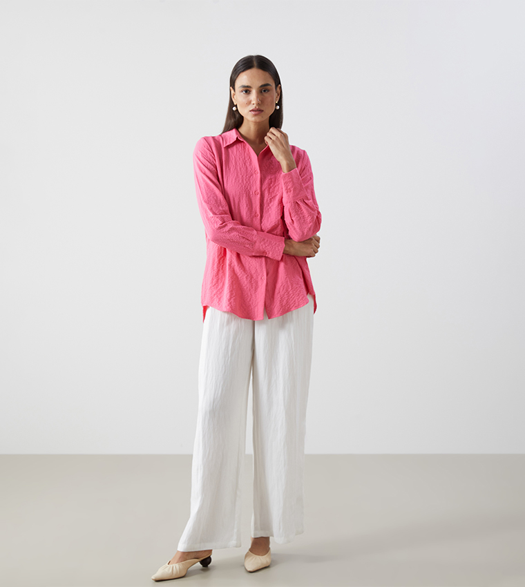 Textured Loose Fit Shirt