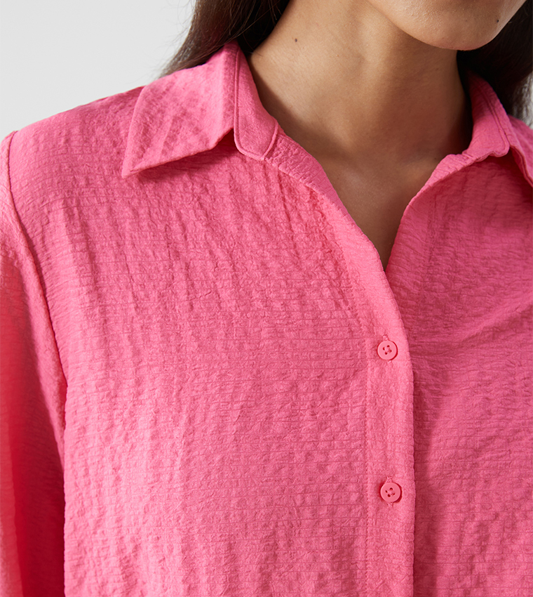 Textured Loose Fit Shirt