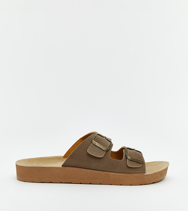 Buy LC Waikiki Double Strap Comfort Sandals In Brown 6thStreet Oman