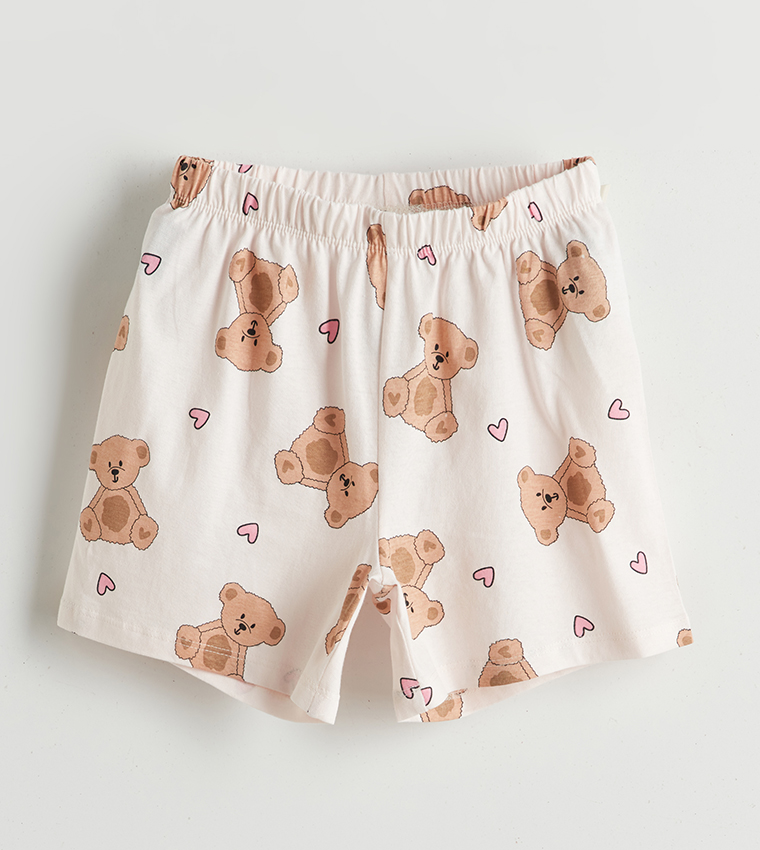 Printed Crew Neck Pyjama Set