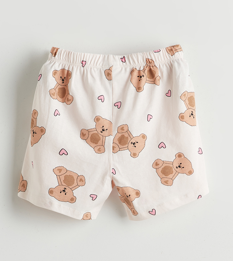 Printed Crew Neck Pyjama Set