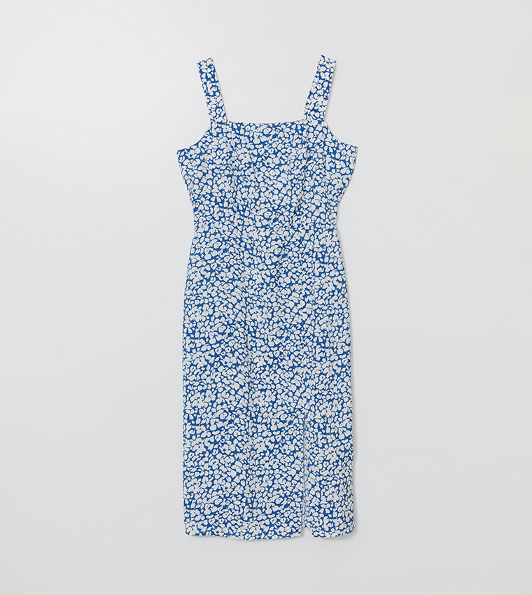 Printed Strappy Woven Dress