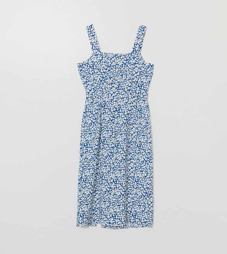 Printed Strappy Woven Dress