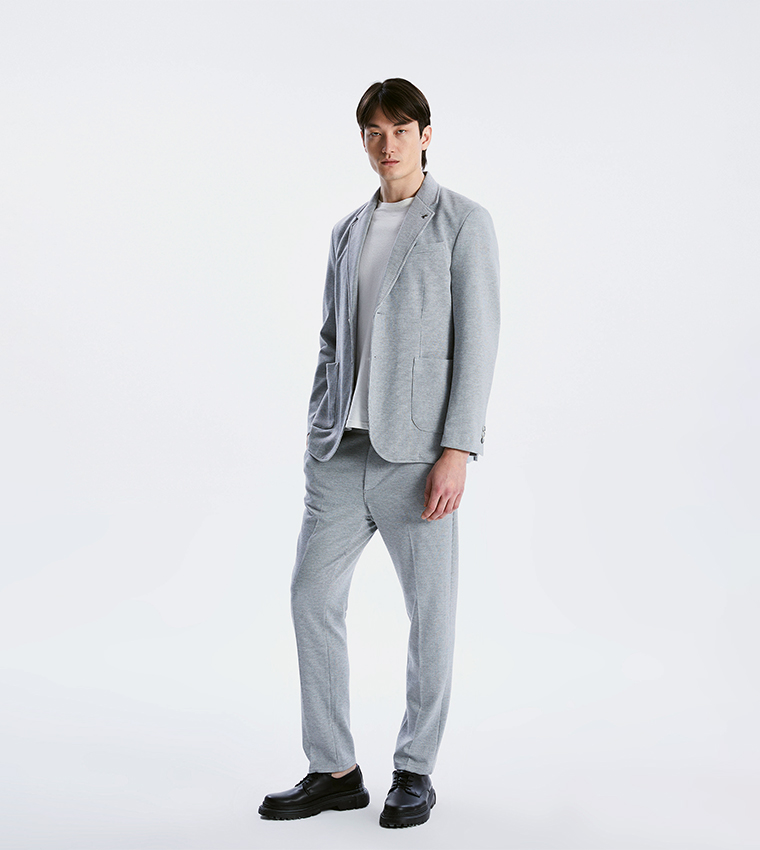 Single Breasted Lapel Collar Blazer