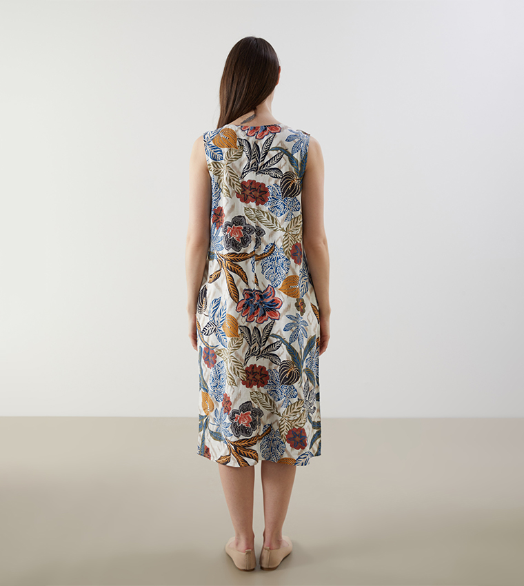 Printed Sleeveless Woven Dress