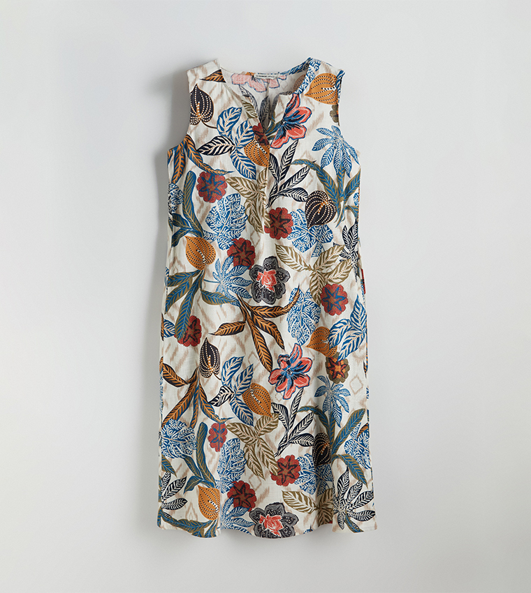 Printed Sleeveless Woven Dress