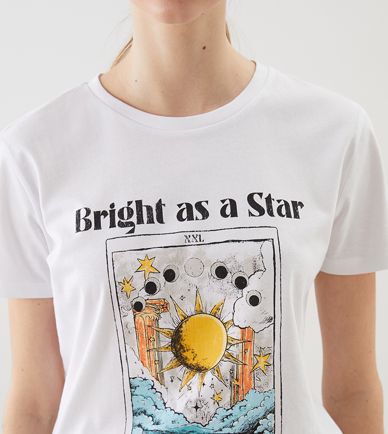 Printed Short Sleeves Casual T-Shirt