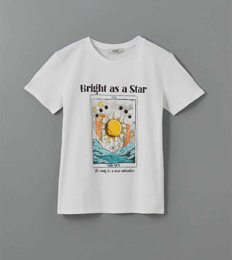 Printed Short Sleeves Casual T-Shirt