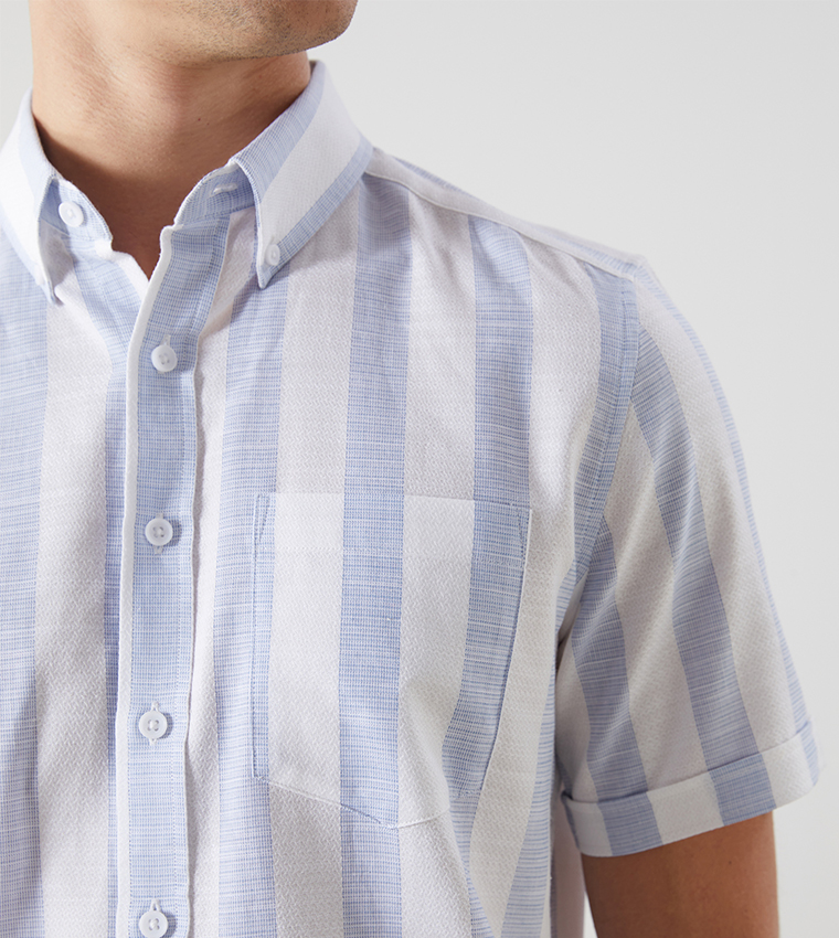Striped Short Sleeves Shirt