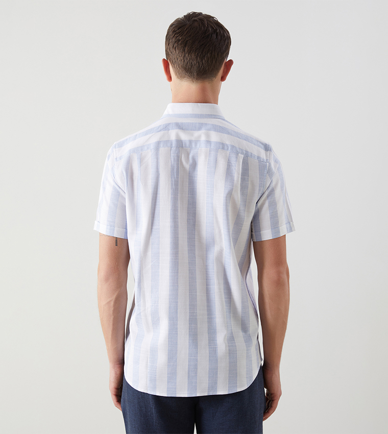Striped Short Sleeves Shirt