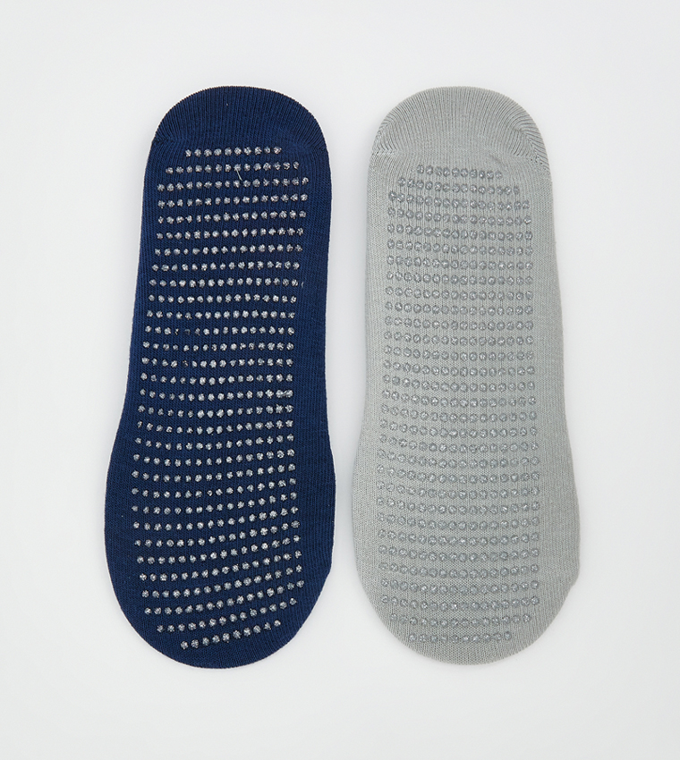 Pack of 2 Yoga and Pilates No Show Socks