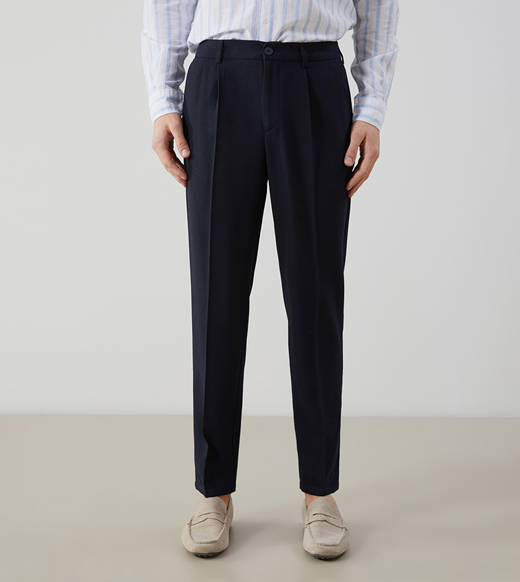 Mid Rise Slim Fit Trousers